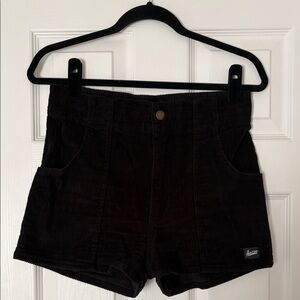 Hammies Black Corduroy Women Shorts